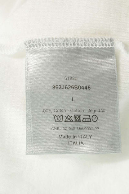 Dior HOMME BEE Embroidered Long Sleeve T-Shirt White Size L