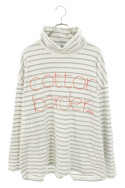 kolor BEACON 22AW Heavy Gauge Striped High Neck Long Sleeve Size L