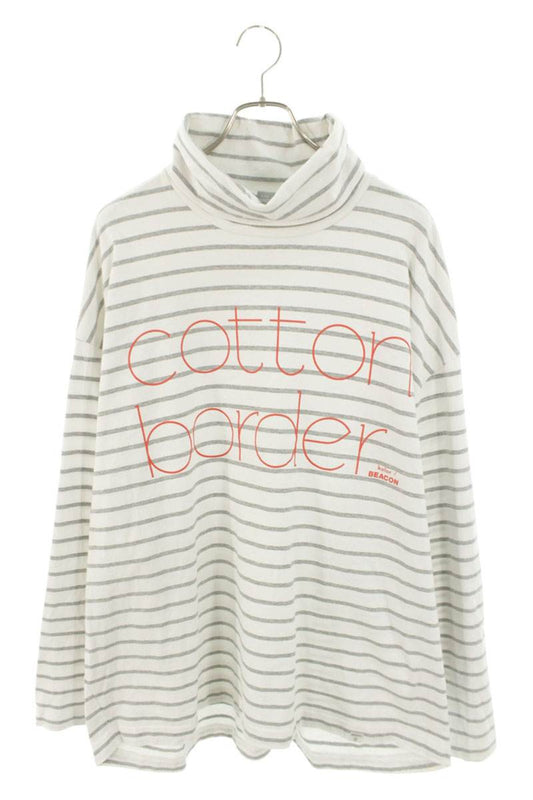 kolor BEACON 22AW Heavy Gauge Striped High Neck Long Sleeve Size L