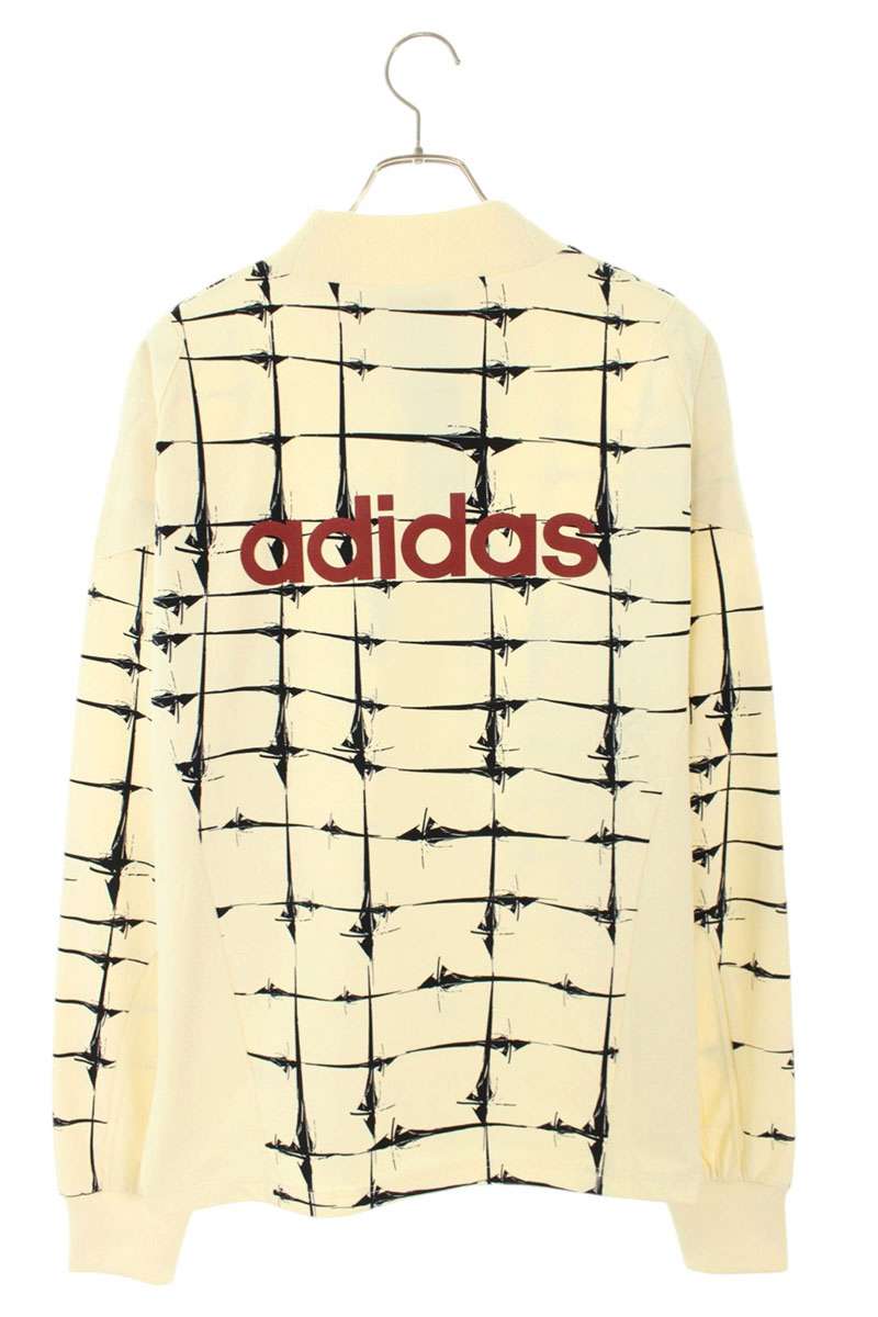 THUG CLUB x adidas Logo Print Long Sleeve Tee White Size L