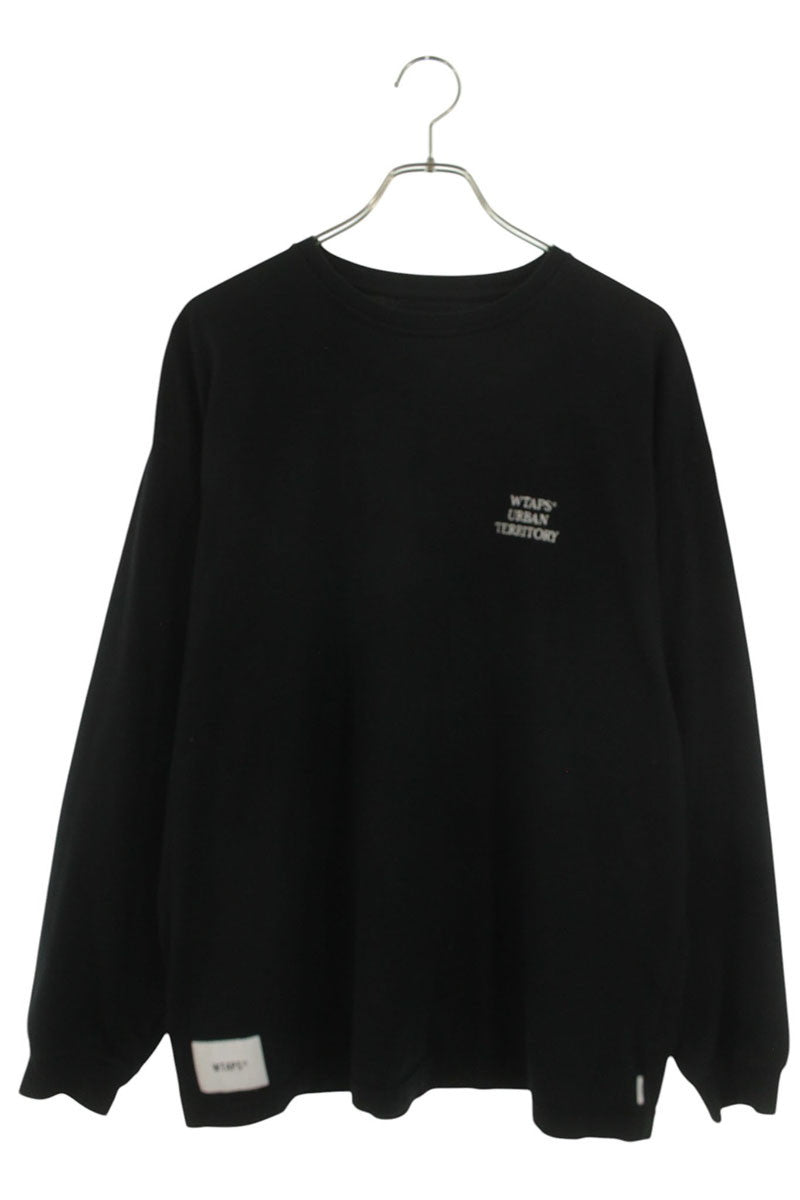WTAPS Logo Embroidered Long Sleeve Tee Black Size L