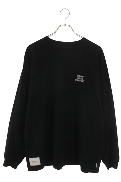 WTAPS Logo Embroidered Long Sleeve Tee Black Size L