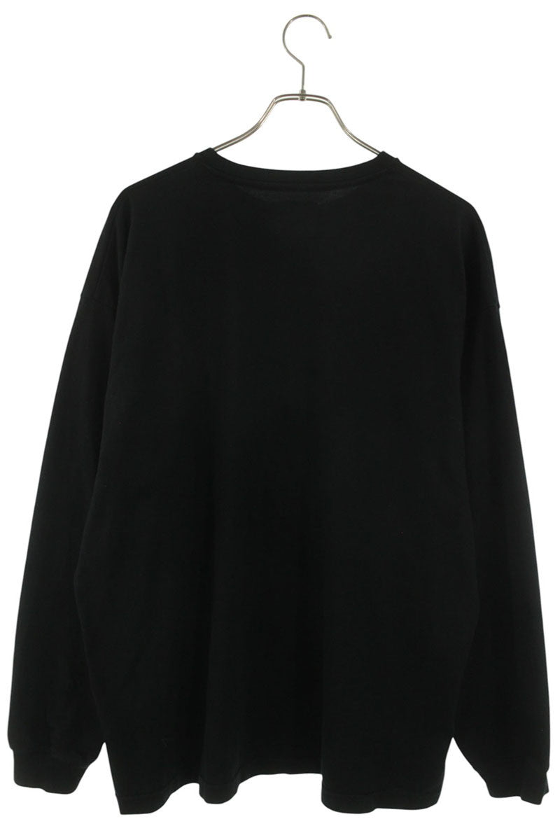 WTAPS Logo Embroidered Long Sleeve Tee Black Size L