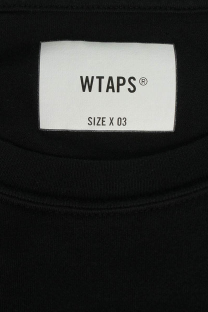 WTAPS Logo Embroidered Long Sleeve Tee Black Size L