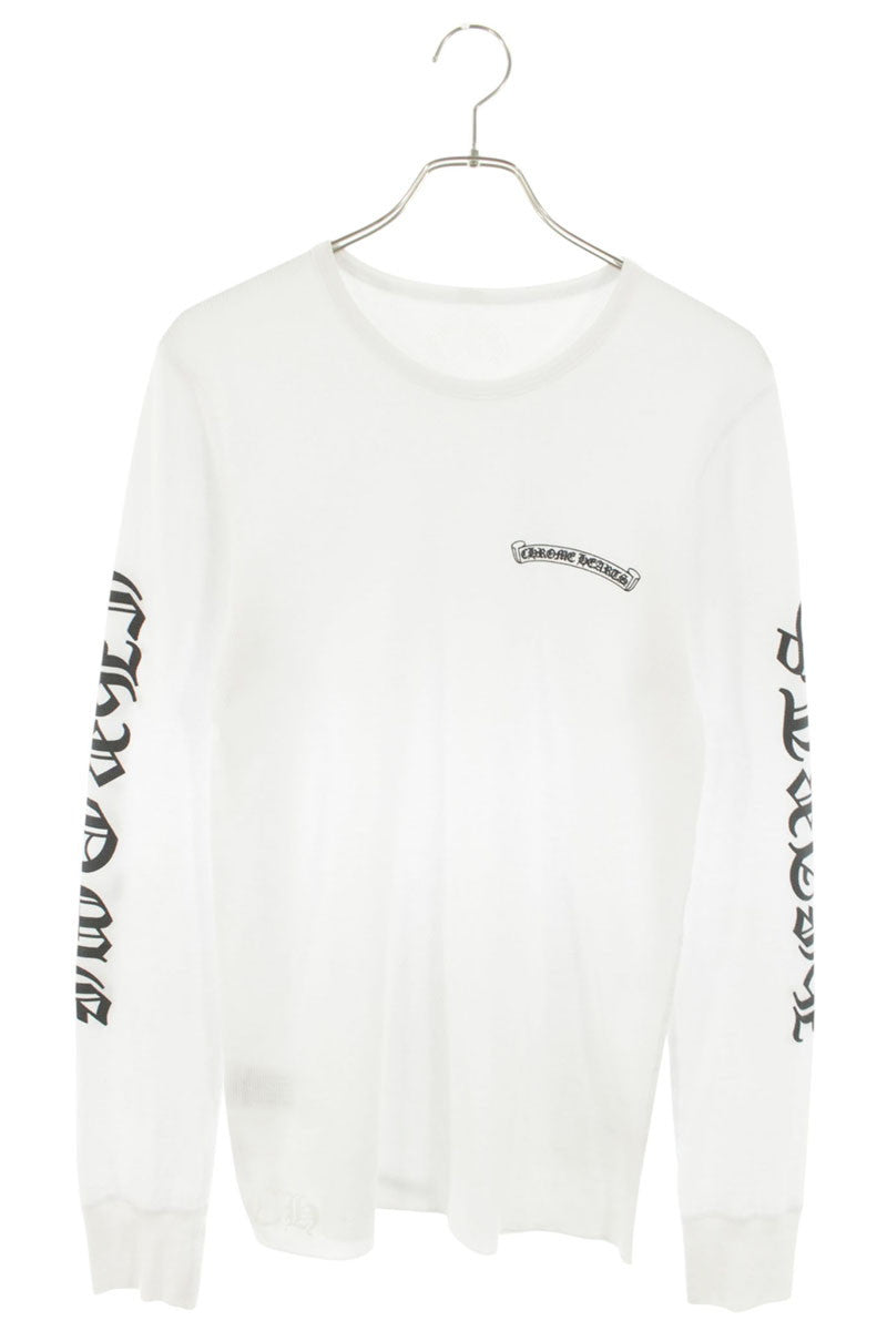 Chrome Hearts Sleeve Logo Thermal Long Sleeve White Size L