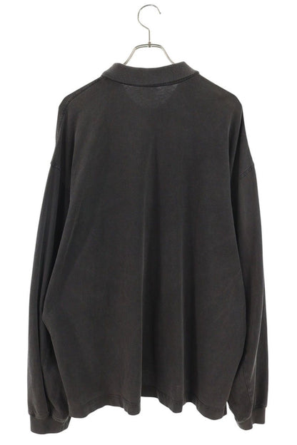 ALEXANDER WANG Front Logo Long Sleeve Tee Gray Size L