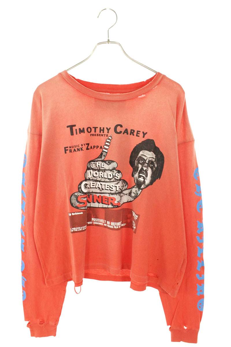 Paly Hollywood 26SS EAST of EDEN Print Long Sleeve T-Shirt Red Size M
