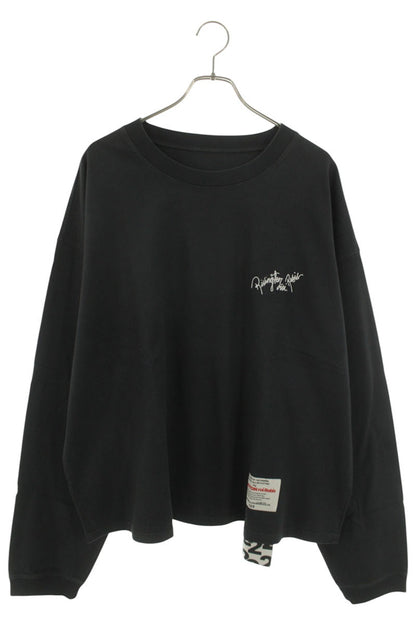 RRR-123 Logo Embroidered Long-Sleeve T-Shirt Black Size M