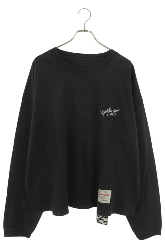 RRR-123 Logo Embroidered Long-Sleeve T-Shirt Black Size M