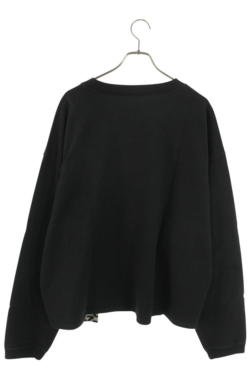 RRR-123 Logo Embroidered Long-Sleeve T-Shirt Black Size M