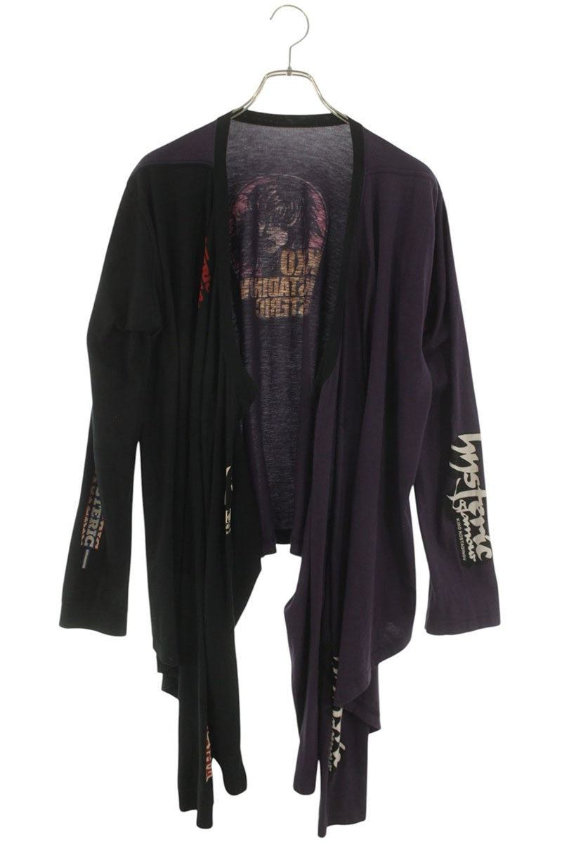 HYSTERIC GLAMOUR Logo Docking Long Sleeve Tee Multi Size S
