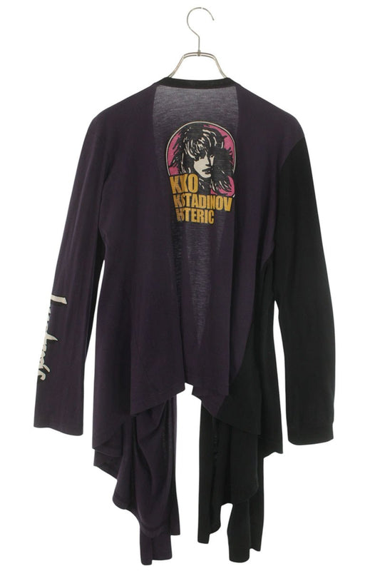 HYSTERIC GLAMOUR Logo Docking Long Sleeve Tee Multi Size S