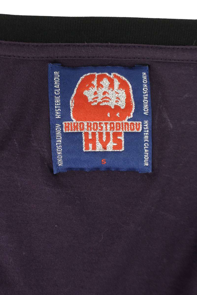 HYSTERIC GLAMOUR Logo Docking Long Sleeve Tee Multi Size S