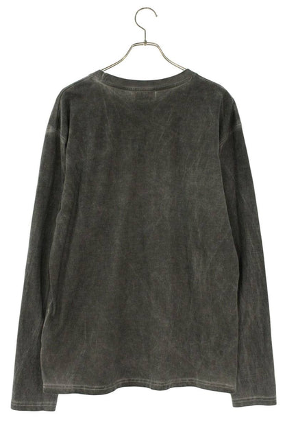 THUG CLUB Basic Logo Long Sleeve Tee Gray Size L