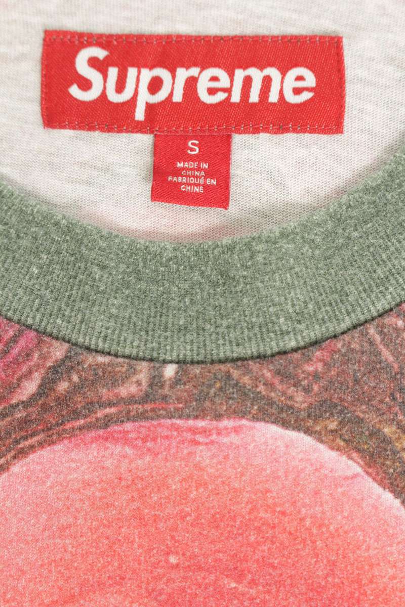 Supreme 24SS Paint L S Top All-Over Print Long Sleeve T-Shirt Red Size S