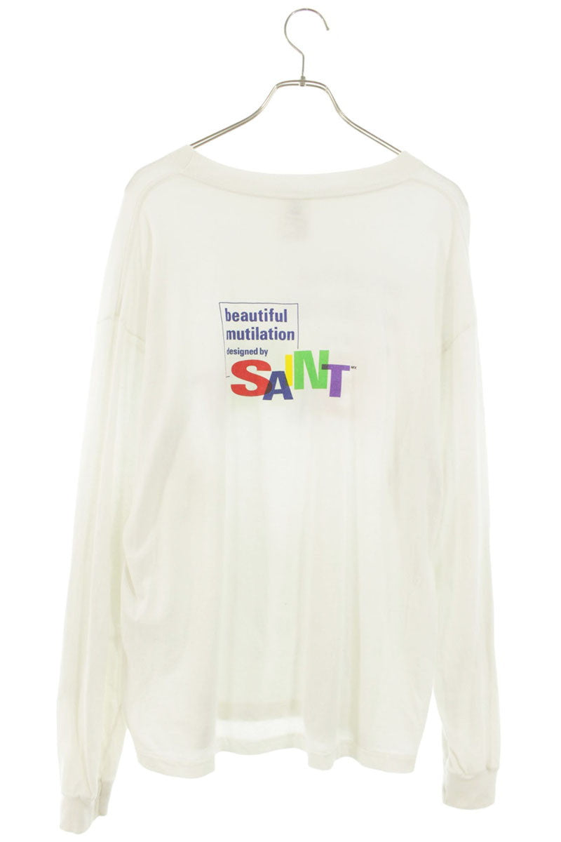 SAINT MICHAEL Front Logo Long Sleeve Tee Multi Size L