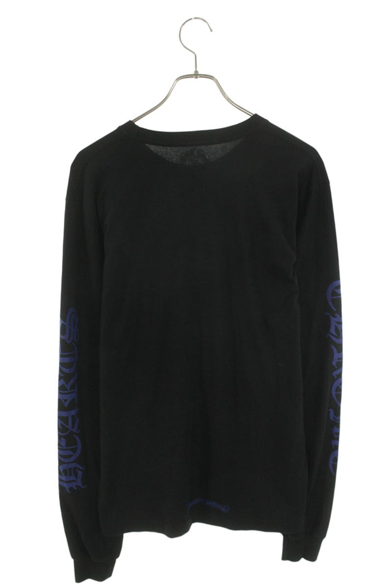Chrome Hearts Neck Logo Long Sleeve Black/Blue Size M