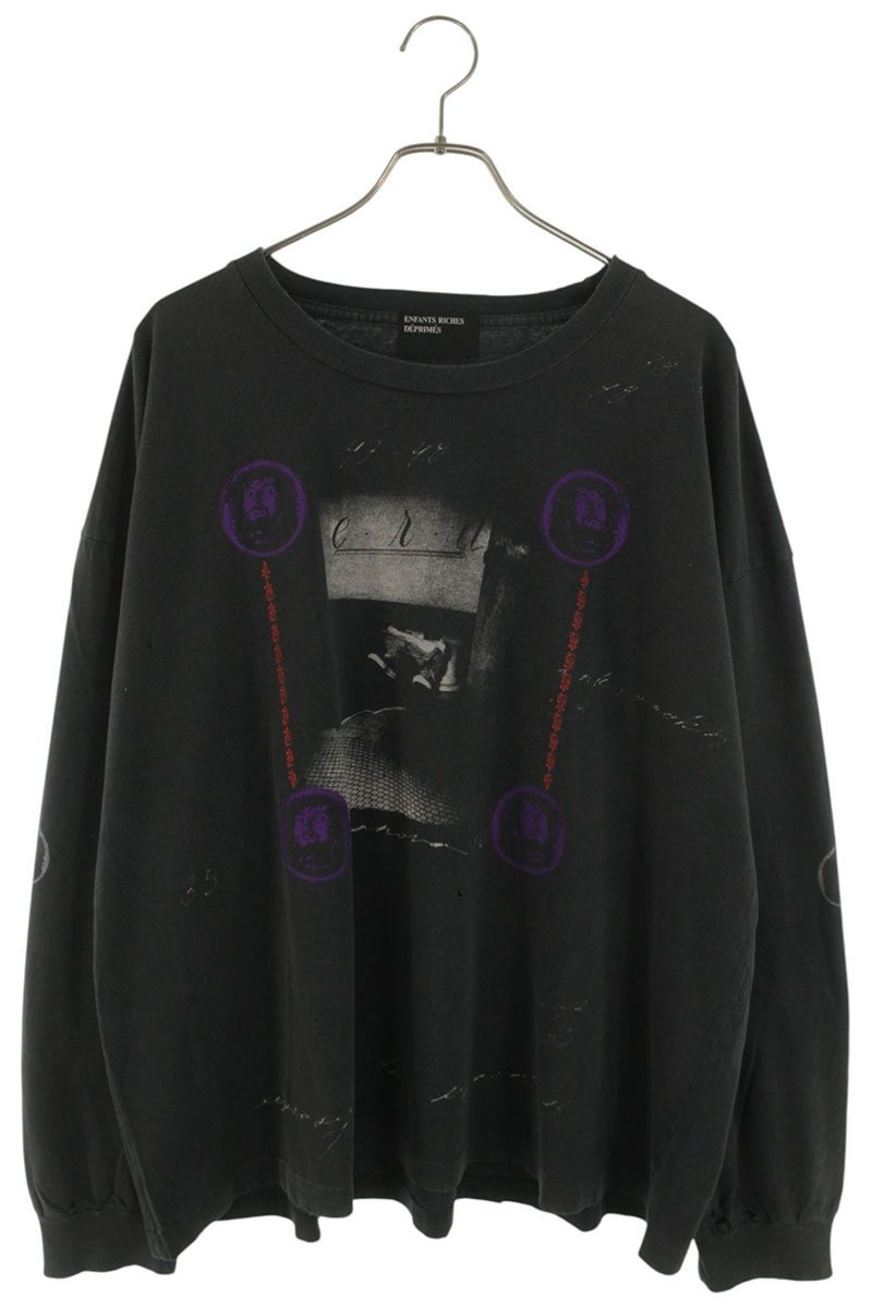 ENFANTS RICHES DEPRIMES BADROOM Long Sleeve Tee Black Size XL