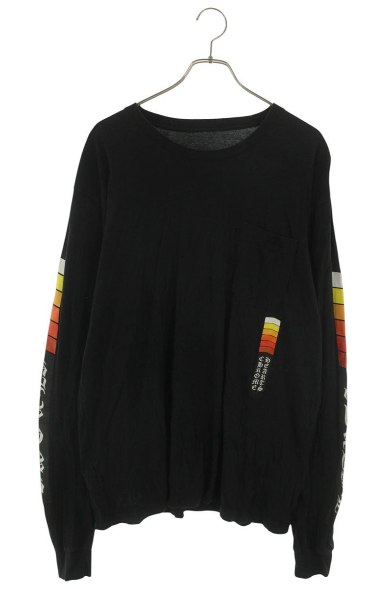 Chrome Hearts Back Logo Long Sleeve Black/Red/Yellow Size XL