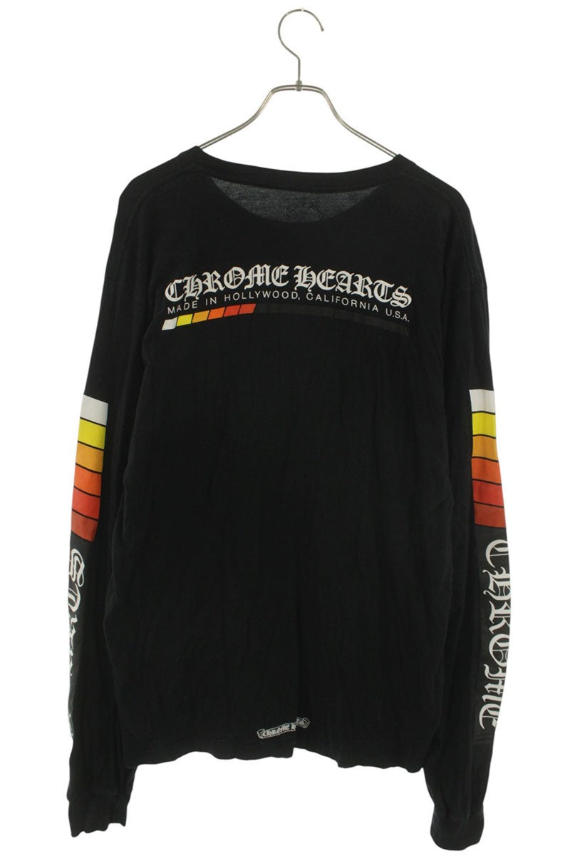 Chrome Hearts Back Logo Long Sleeve Black/Red/Yellow Size XL