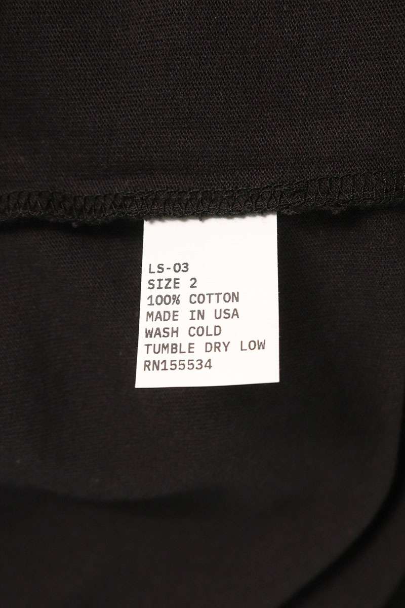Yeezy Crewneck Long Sleeve T-Shirt Black Size 2