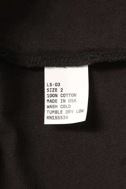 Yeezy Crewneck Long Sleeve T-Shirt Black Size 2