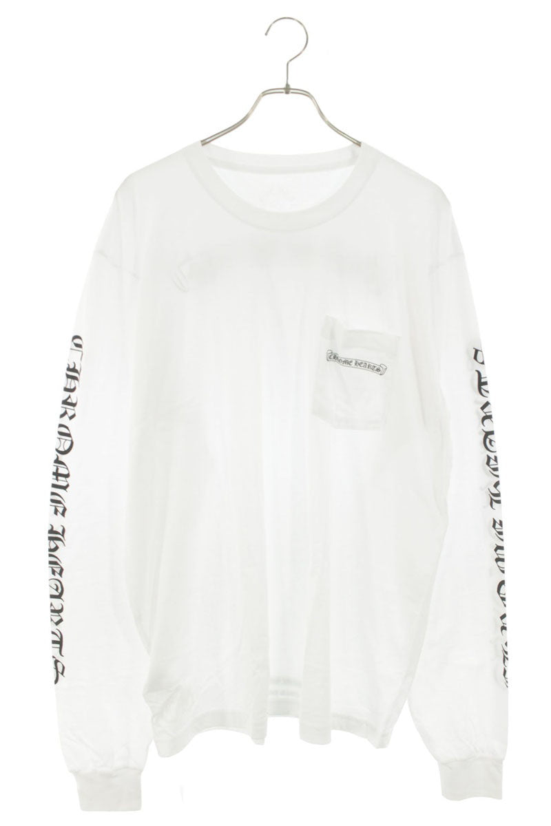 Chrome Hearts Back Label Long Sleeve White Size XL