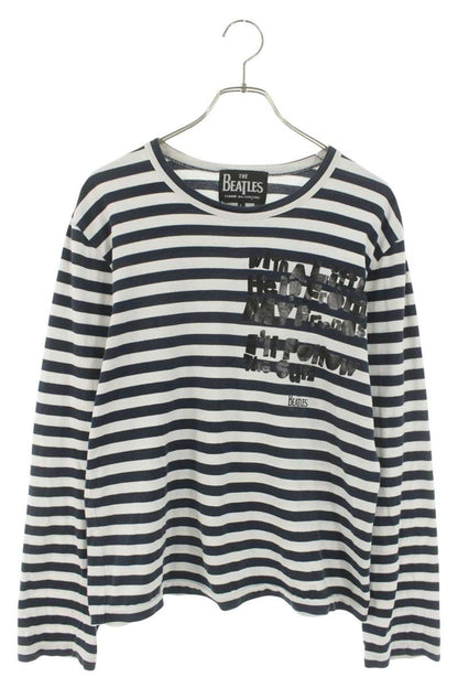 Comme des Garcons Navy White Striped Long Sleeve Size L