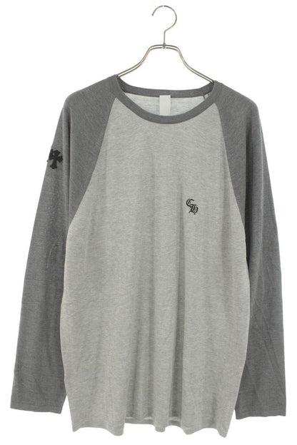 Chrome Hearts Y NOT Triple Cross Long Sleeve Grey/White Size XL