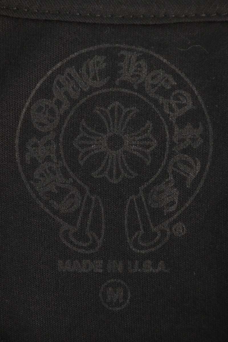 Chrome Hearts Neck Logo Long Sleeve Black/Blue Size M