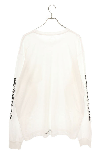 Chrome Hearts Neck Logo Long Sleeve White/Black Size XXL