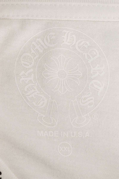 Chrome Hearts Neck Logo Long Sleeve White/Black Size XXL