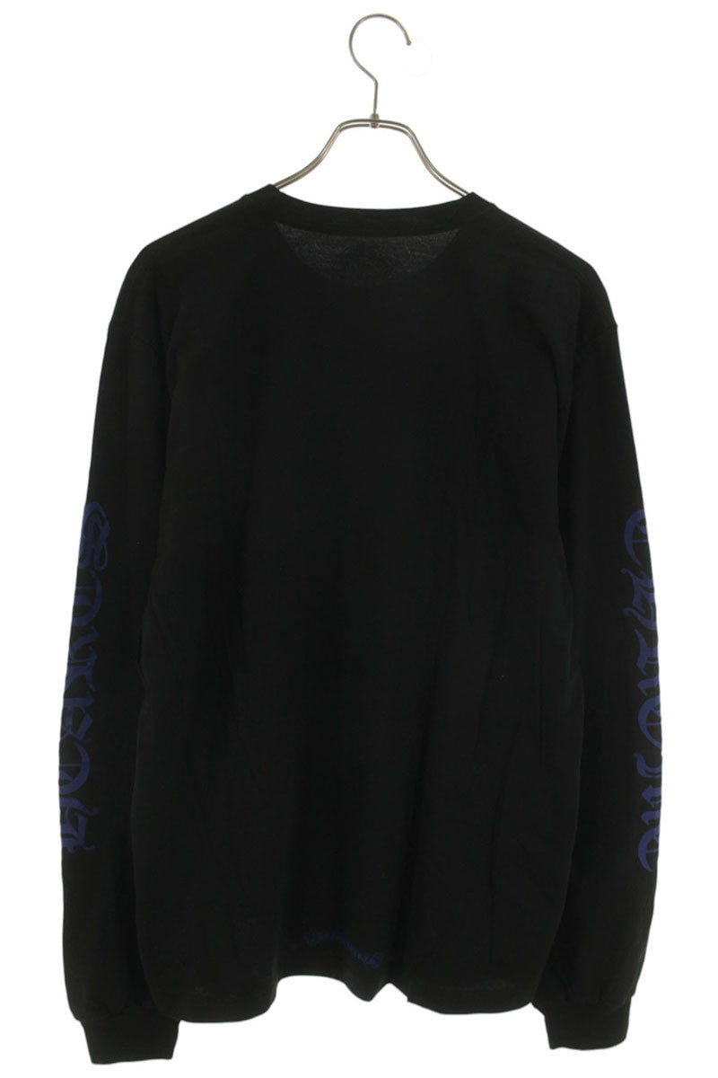 Chrome Hearts Neck Logo Long Sleeve Black/Blue Size L