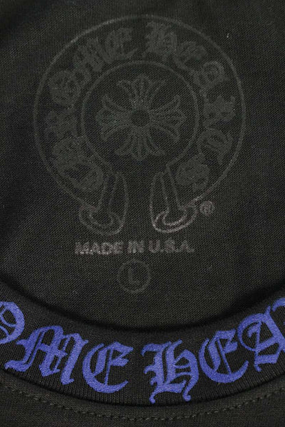 Chrome Hearts Neck Logo Long Sleeve Black/Blue Size L