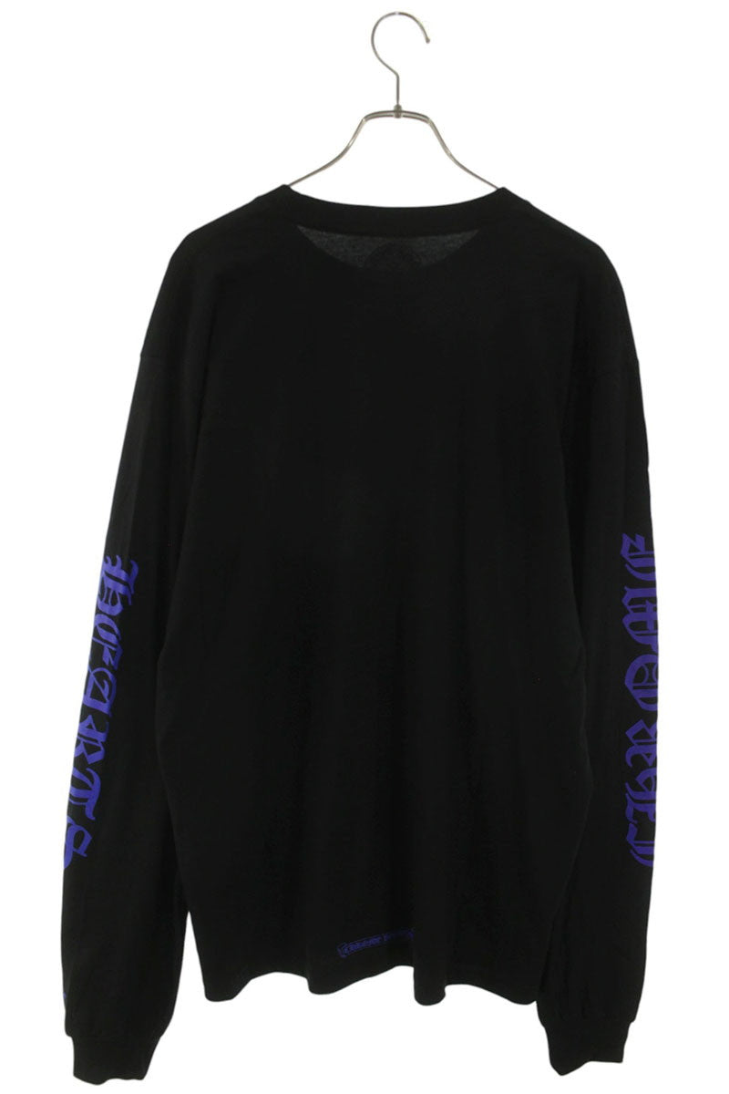 Chrome Hearts Neck Logo Long Sleeve Black/Blue Multi Size XL
