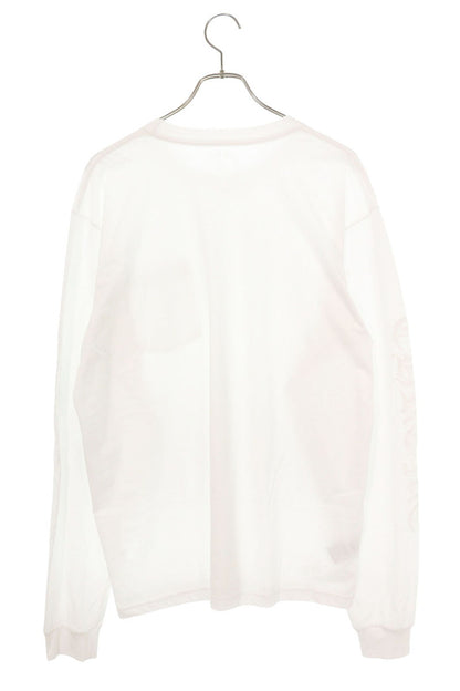 Chrome Hearts Neck Logo Print Long Sleeve Tee White Size XL