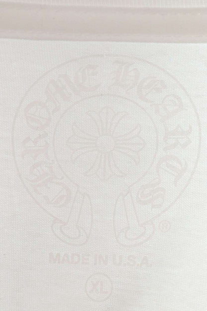 Chrome Hearts Neck Logo Print Long Sleeve Tee White Size XL