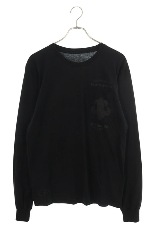 Chrome Hearts Paris LTD BS Fleur Print Long Sleeve Tee Black Size M