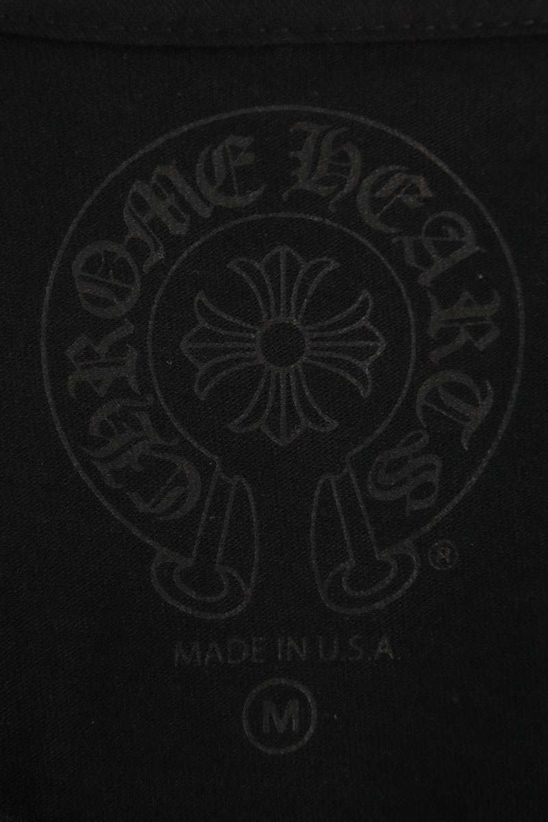 Chrome Hearts Paris LTD BS Fleur Print Long Sleeve Tee Black Size M