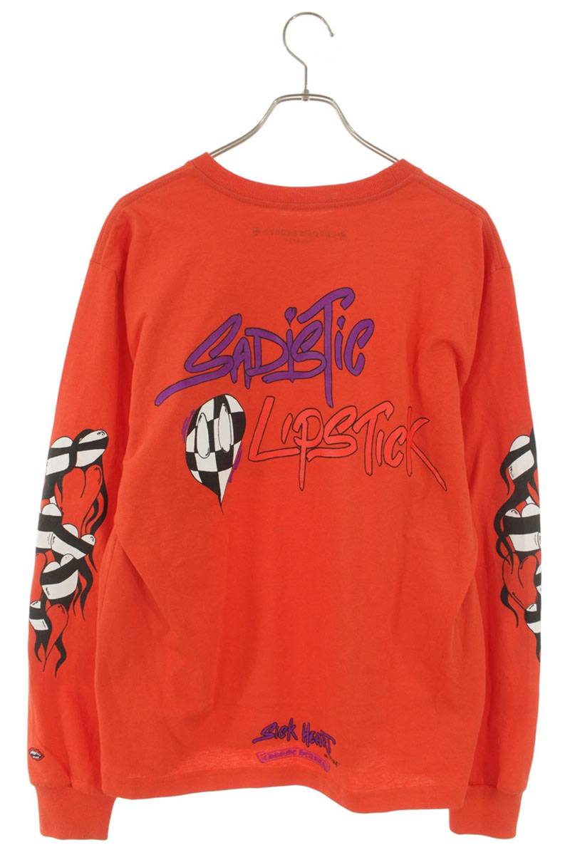 Chrome Hearts Matty Boy Spark The Heart Long Sleeve Tee Red Size L