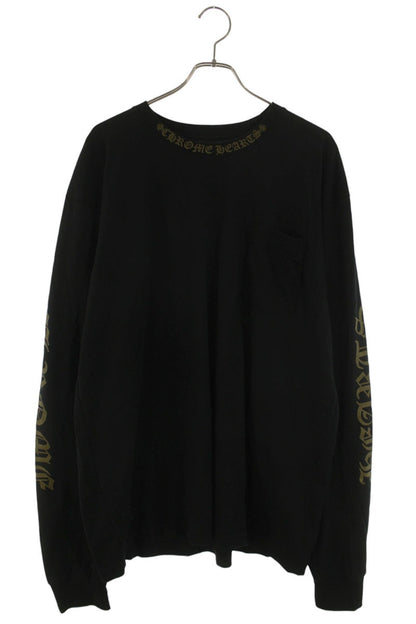 Chrome Hearts Neck Logo Long Sleeve Tee Black/Brown Size XXL