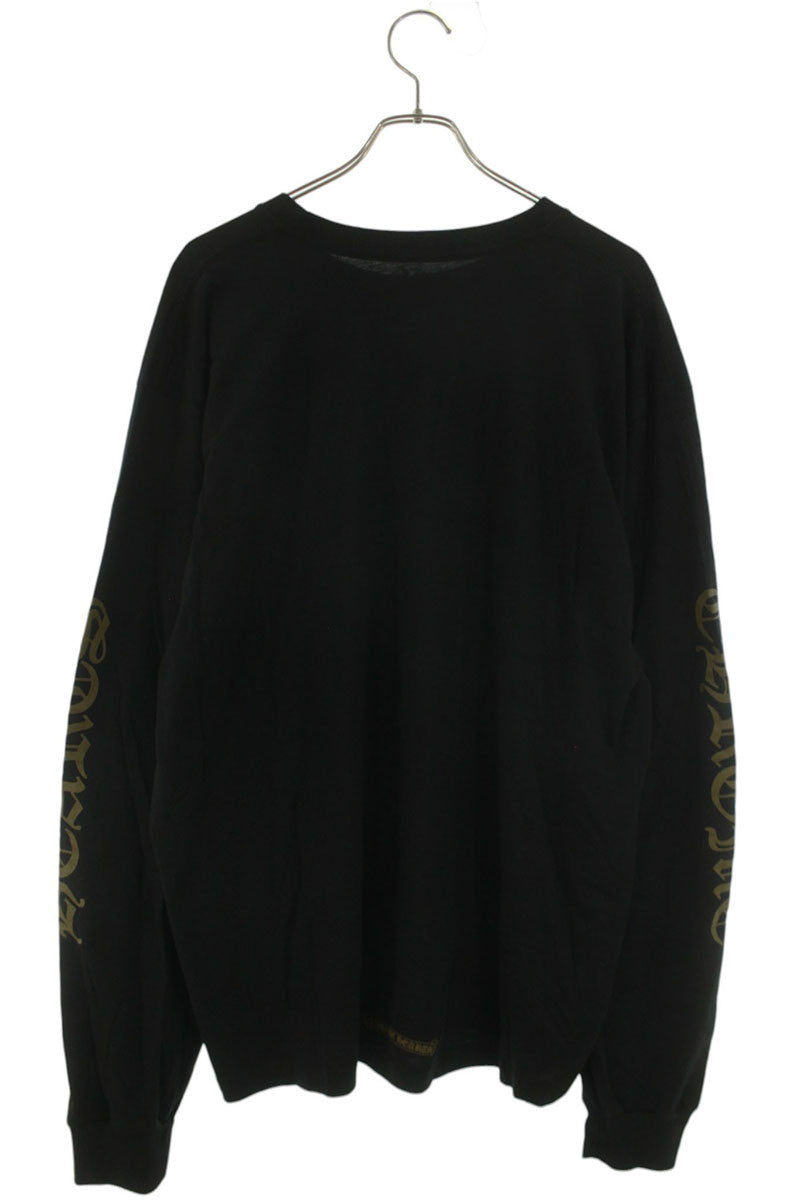 Chrome Hearts Neck Logo Long Sleeve Tee Black/Brown Size XXL