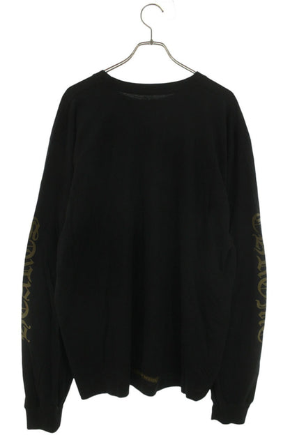 Chrome Hearts Neck Logo Long Sleeve Tee Black/Brown Size XXL