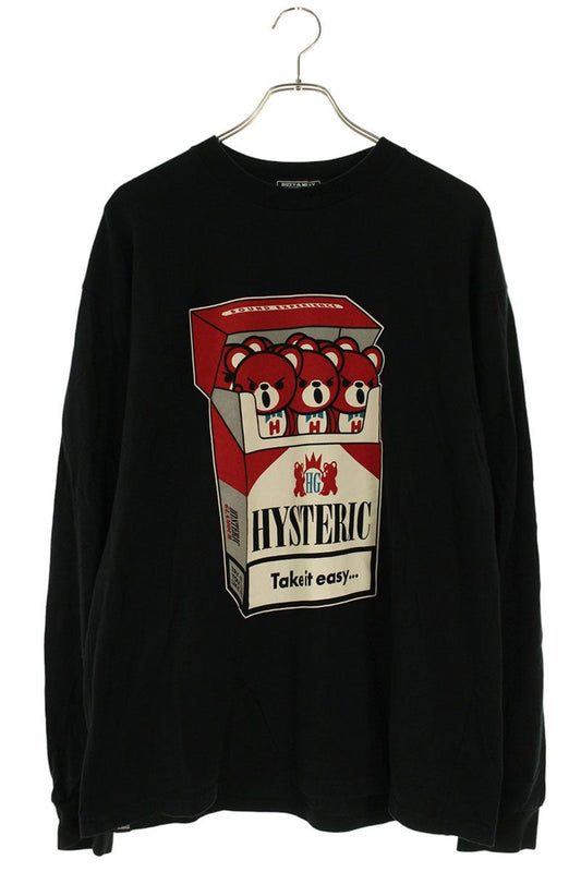 Hysteric Glamour TAKE A EASY Long Sleeve Tee Black Size L