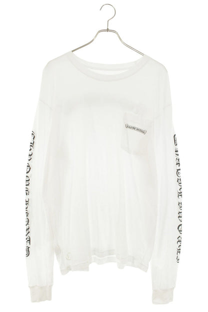 Chrome Hearts Back Logo Print Long Sleeve Tee White Size XL