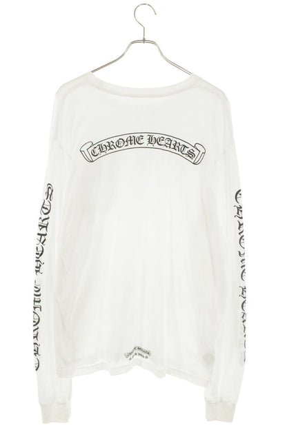 Chrome Hearts Back Logo Print Long Sleeve Tee White Size XL