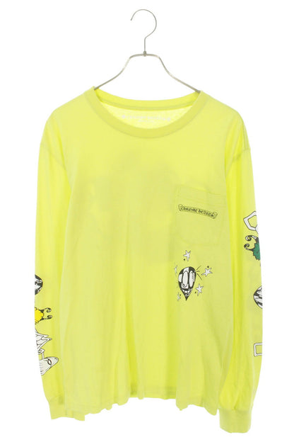 Chrome Hearts Matty Boy Hardware Green Long Sleeve Tee Yellow Size XL