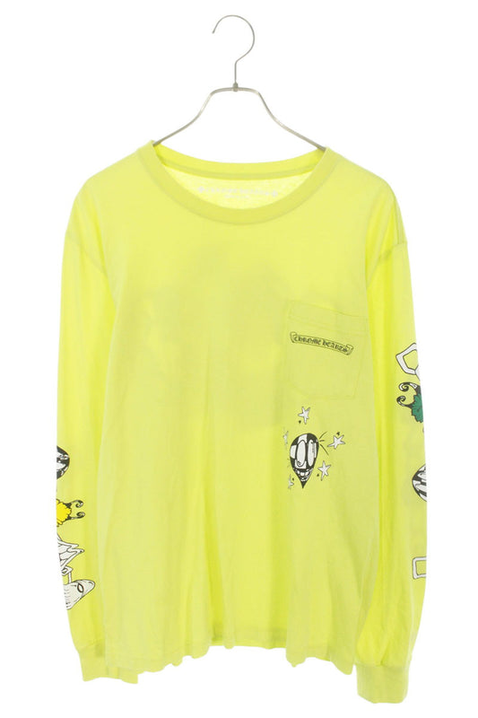 Chrome Hearts Matty Boy Hardware Green Long Sleeve Tee Yellow Size XL