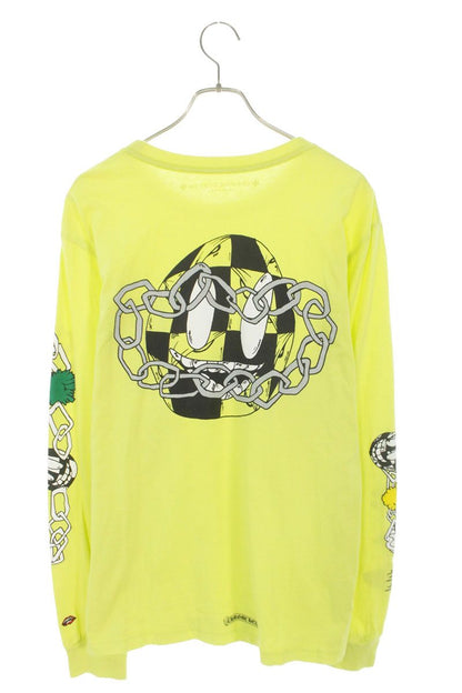 Chrome Hearts Matty Boy Hardware Green Long Sleeve Tee Yellow Size XL