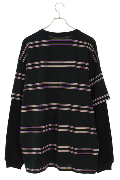Wtaps 25SS Boarder Long Sleeve T-Shirt Black x Purple Size 3